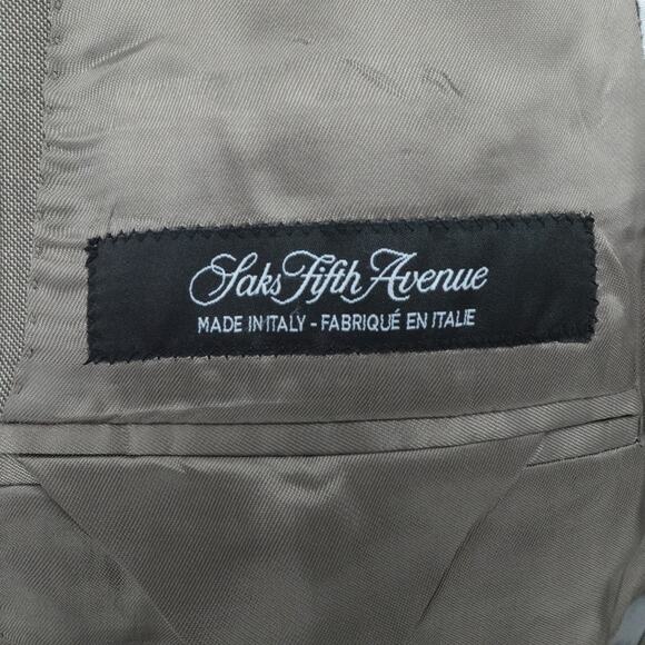 Ermenegildo Zegna Blazer Mens 38S Brown Classic Wool Made‎ Italy Saks Fifth Ave - Picture 14 of 16